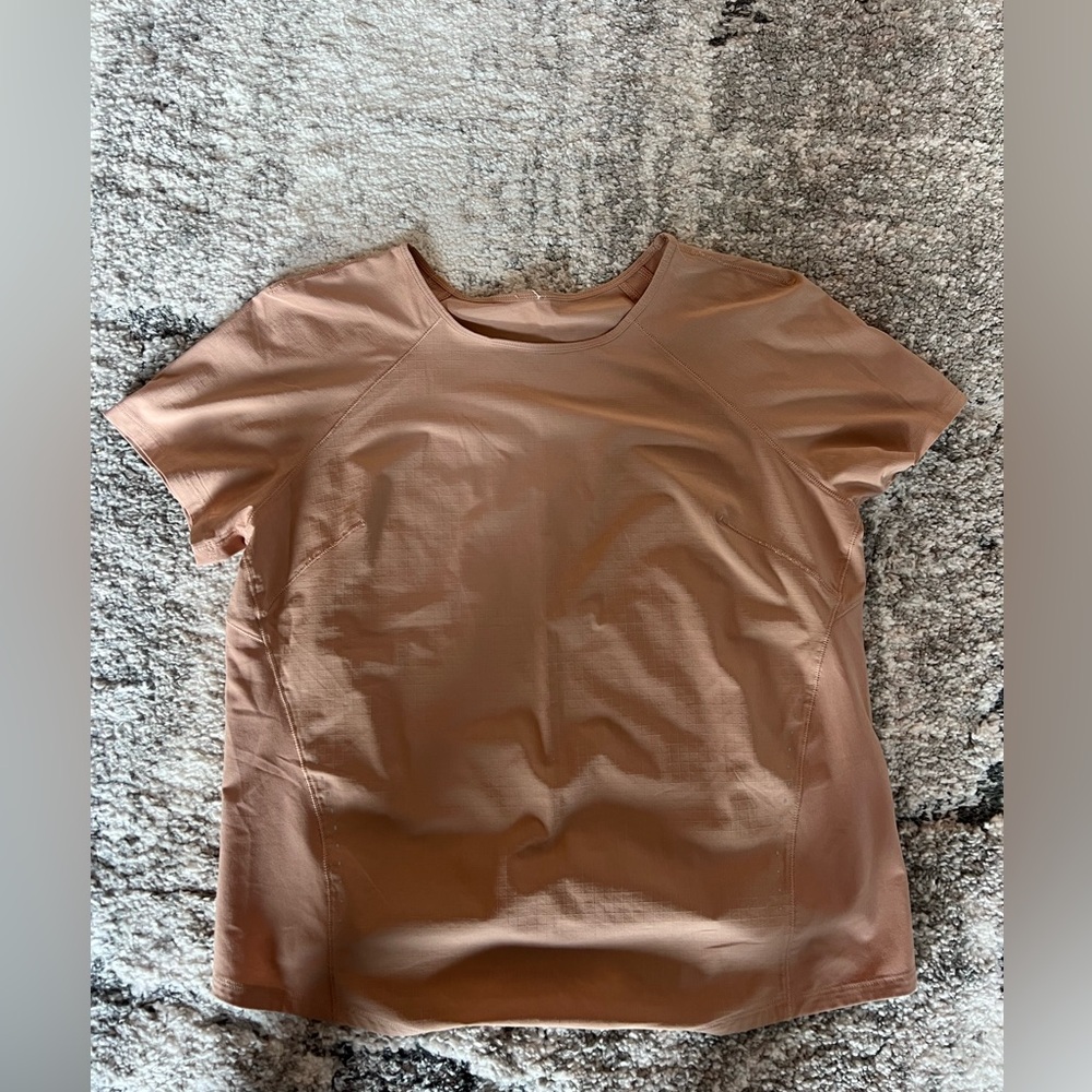 Lululemon Tan Crew Neck T-Shirt